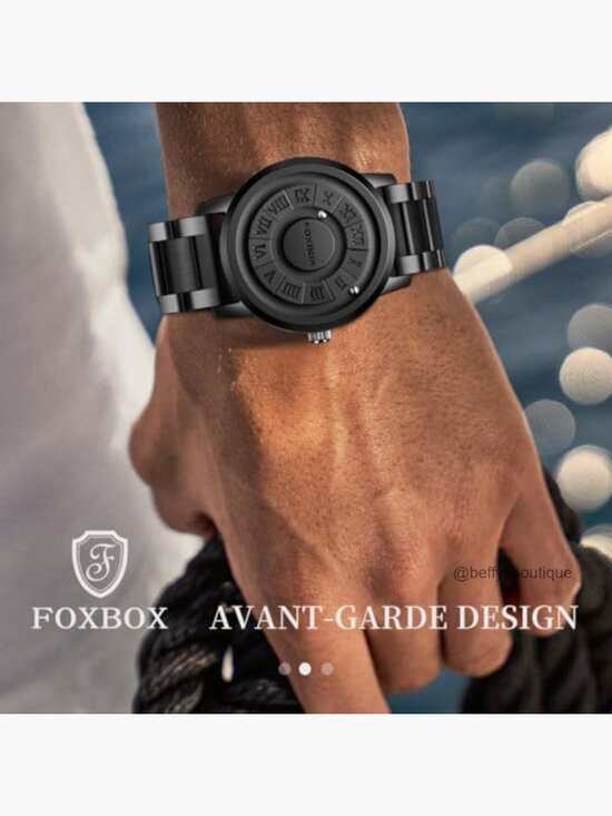 Magnetic Levitation Balls Dial Quartz Watch Unisex Leather Strap main image 6